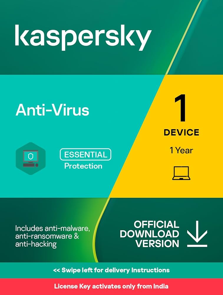 Kaspersky Anti-Virus – 1 Device | 1 Year | Email Delivery