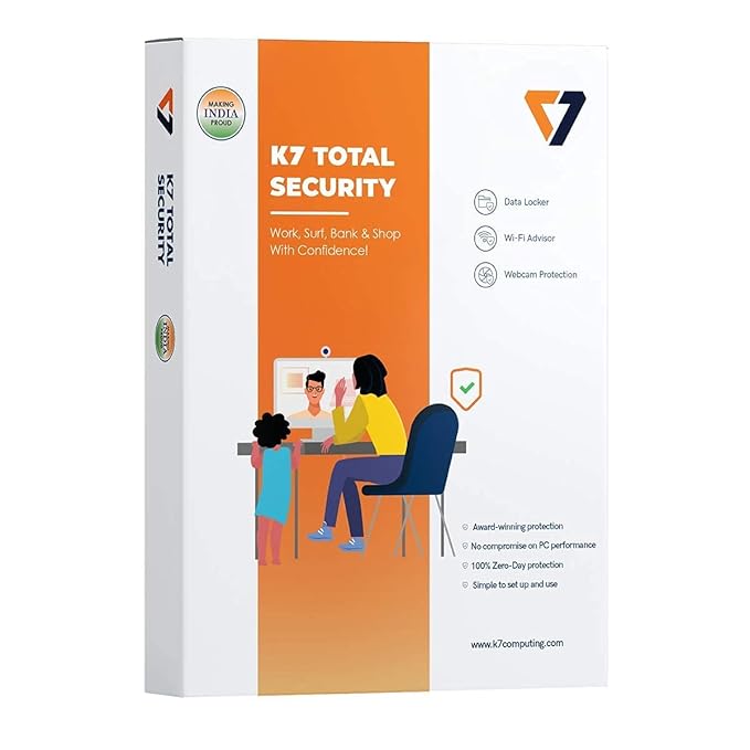 K7 Total Security - 3 Devices, 3 Years (Email Delivery in 2 Hours - No CD)