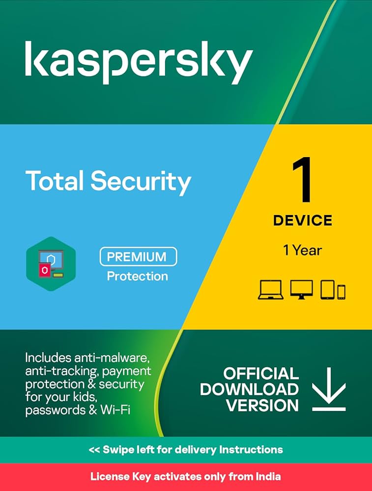 Kaspersky Total Security – 1 PC | 1 Year | Email Delivery