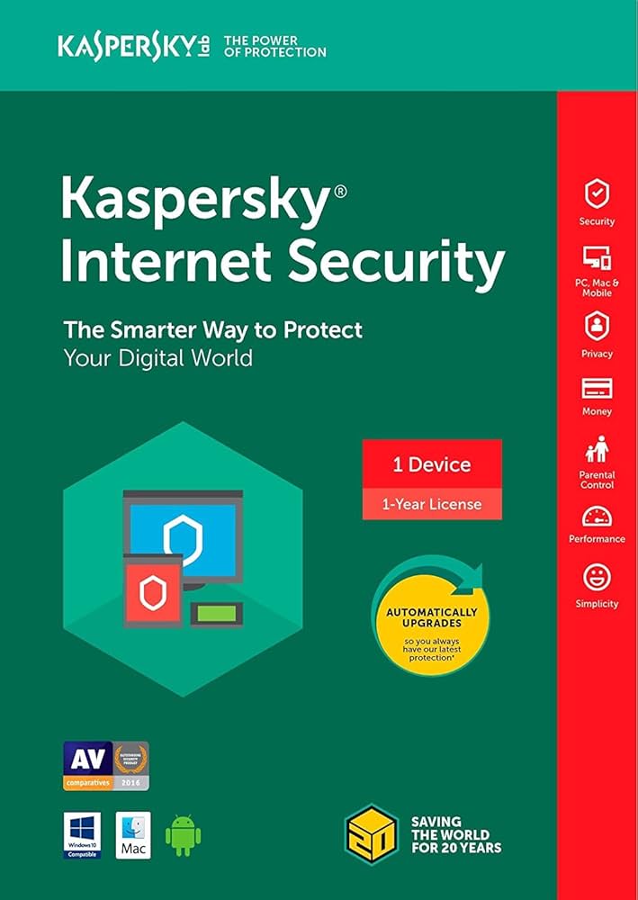 Kaspersky Internet Security (Latest Version) – 1 PC | 1 Year | Email Delivery