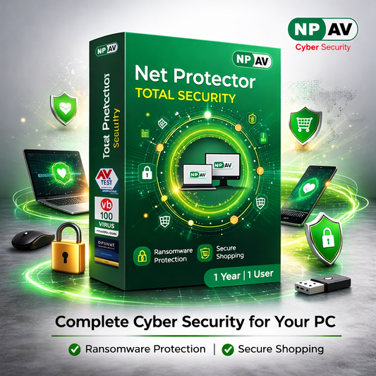 Net Protector Antivirus for PC – Total Security | 1 PC | 1 Year | Email Delivery (No CD)
