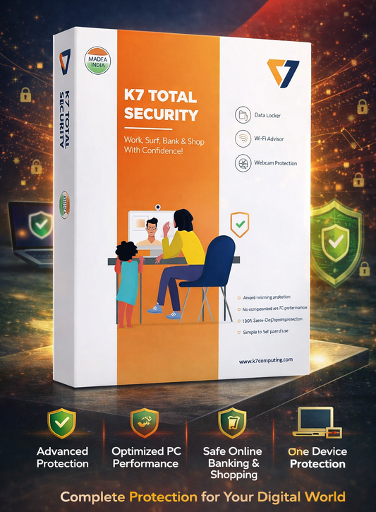K7 Total Security - 3 Devices, 3 Years (Email Delivery in 2 Hours - No CD)